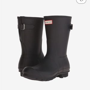 Hunter Original Short Back Adjustable Rain Boots Sz 7 M US